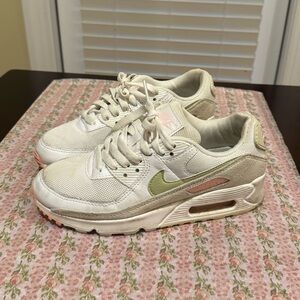 Nike Air Max Sneakers in White and Olive